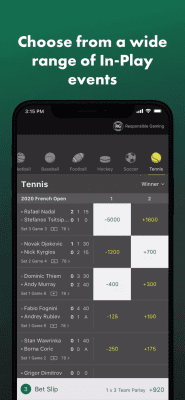 Screenshot of the application bet365 - #8